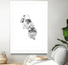 MARCUS AURELIUS ANTONINUS AUGUSTUS / black / white by Daniel Coulmann on GIANT ART - white digital drawing