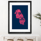 MARCUS AURELIUS ANTONINUS AUGUSTUS / blue / red by Daniel Coulmann on GIANT ART - blue digital drawing