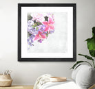 Vintage Flowers Lily by Sven Herkenrath on GIANT ART - pink mixed media