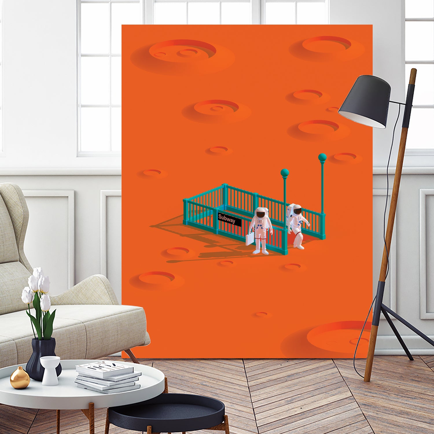 mars station by frederic peault on GIANT ART - orange 3d art