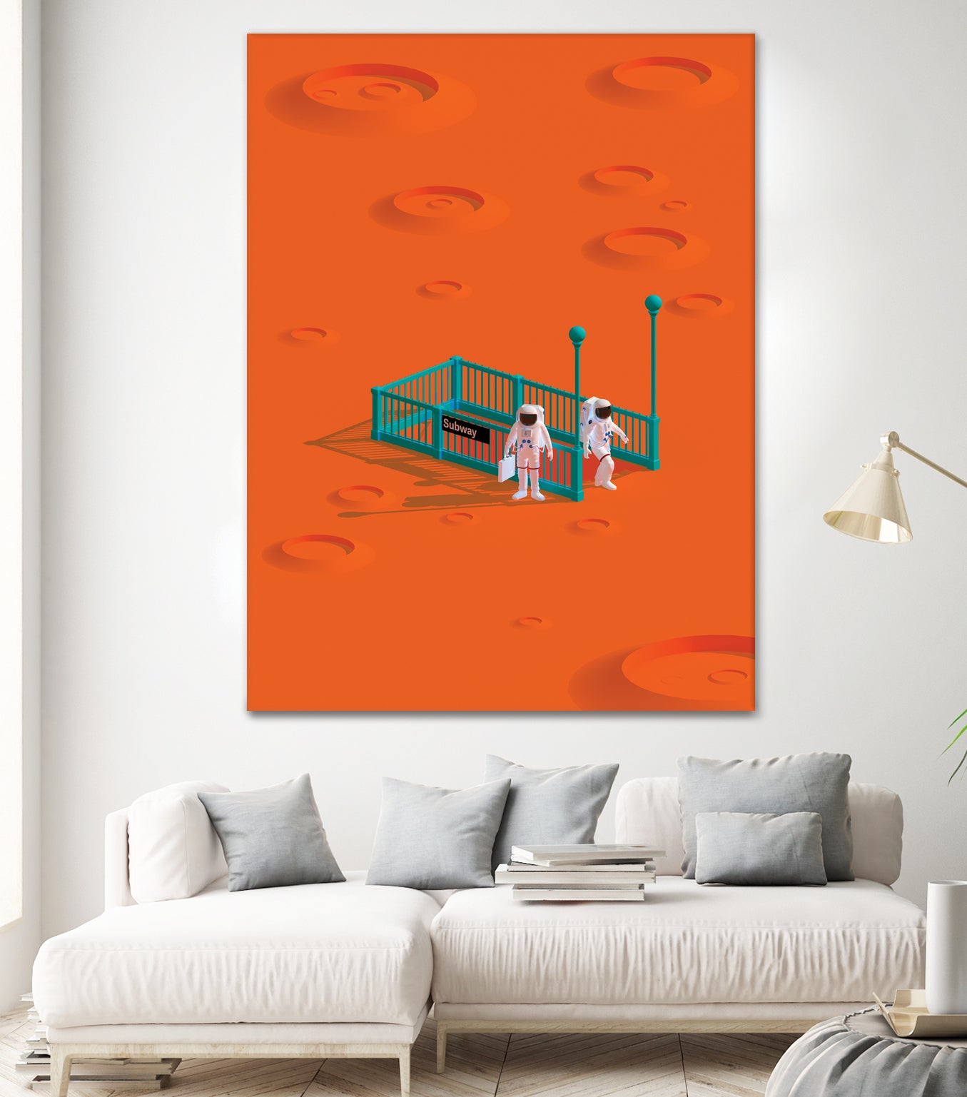 mars station by frederic peault on GIANT ART - orange 3d art