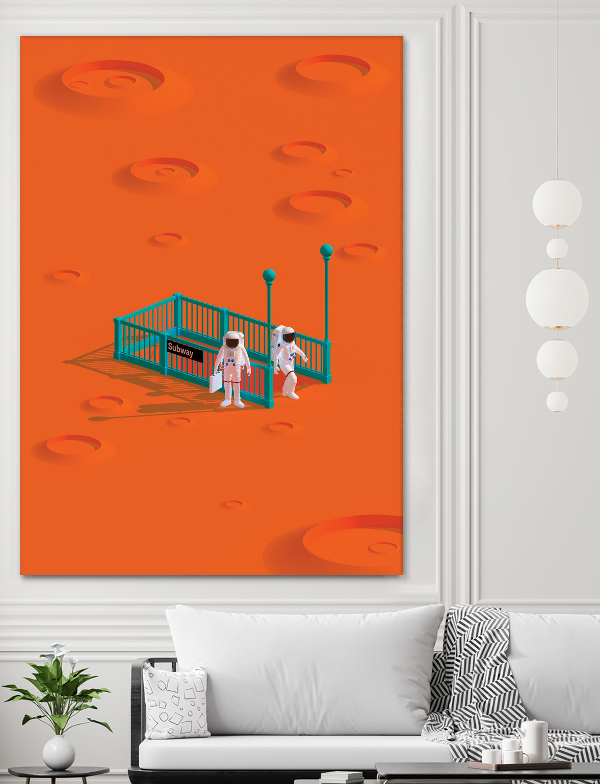 mars station by frederic peault on GIANT ART - orange 3d art