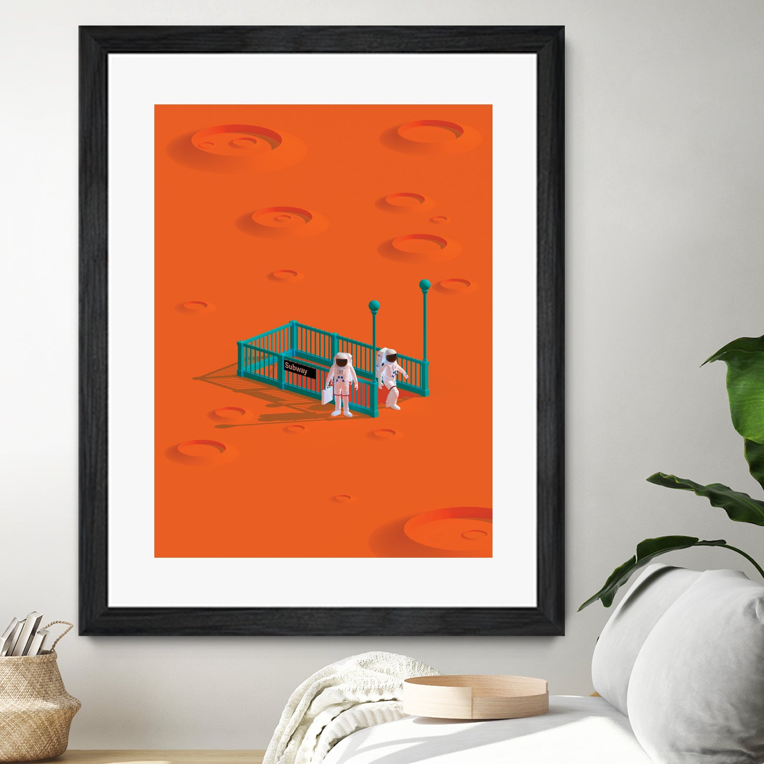 mars station by frederic peault on GIANT ART - orange 3d art