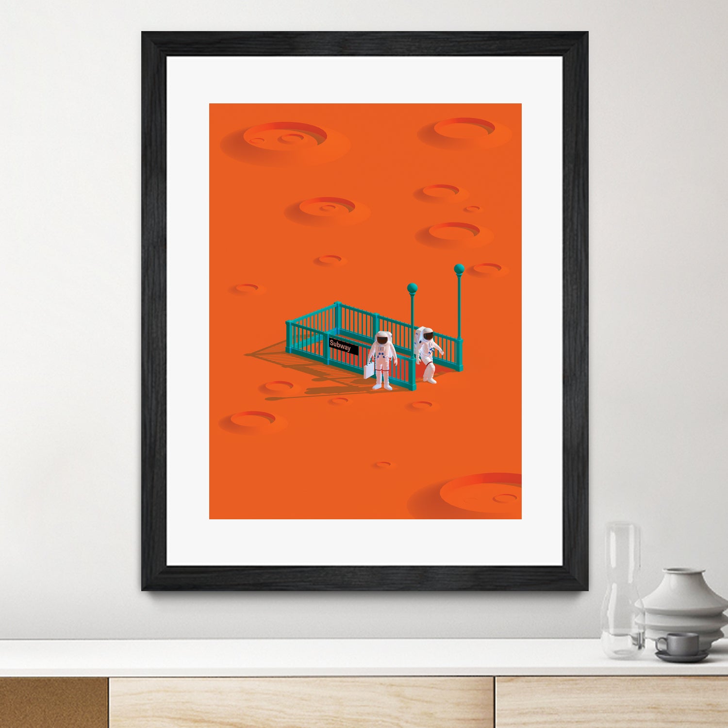 mars station by frederic peault on GIANT ART - orange 3d art