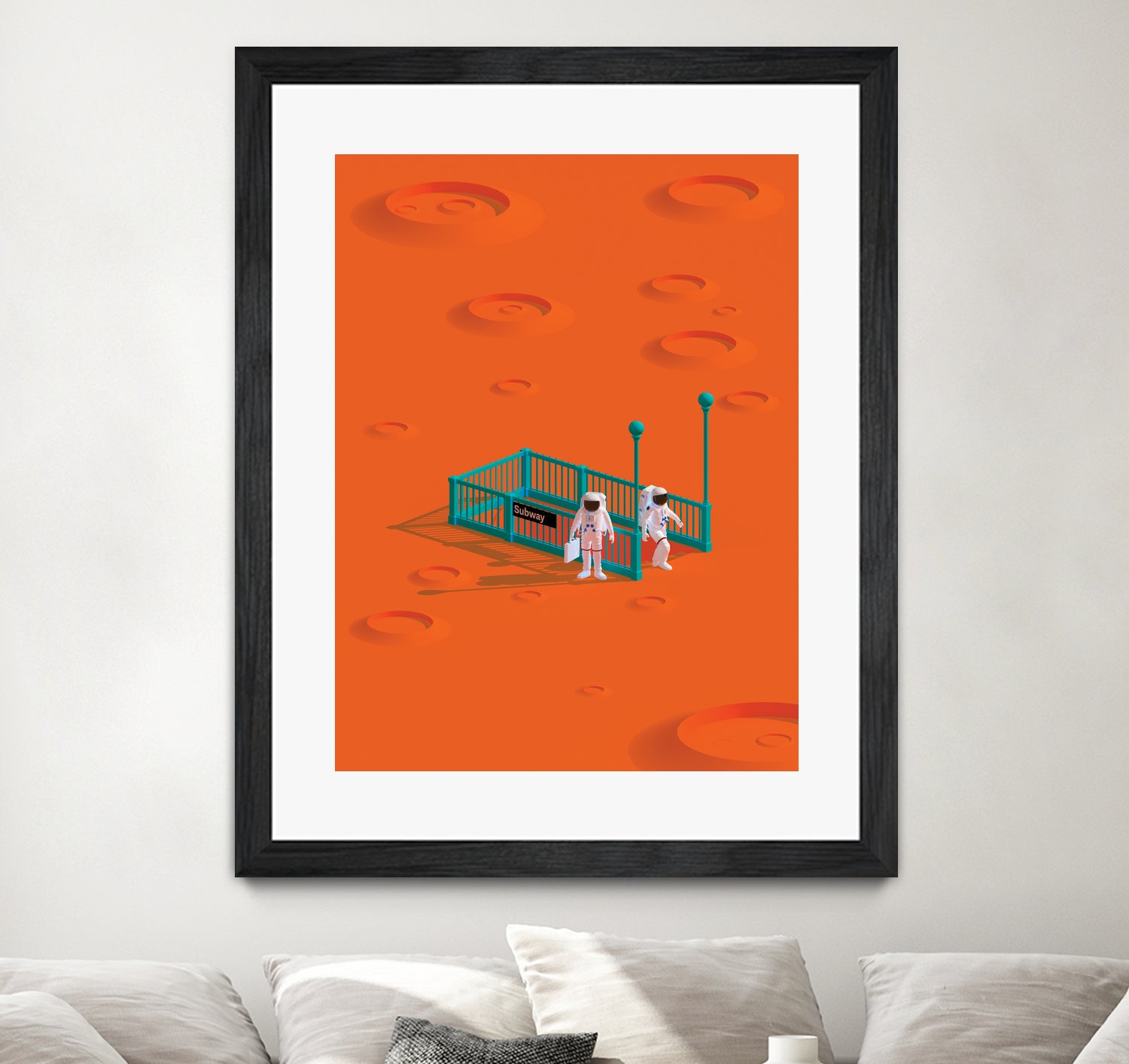 mars station by frederic peault on GIANT ART - orange 3d art