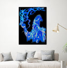 wizard-in-blue by Brian Blasgund on GIANT ART - green digital painting