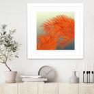 Summer Palm Leaves, Orange by Jiri Svetlik on GIANT ART - orange digital painting