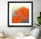 Summer Palm Leaves, Orange by Jiri Svetlik on GIANT ART - orange digital painting