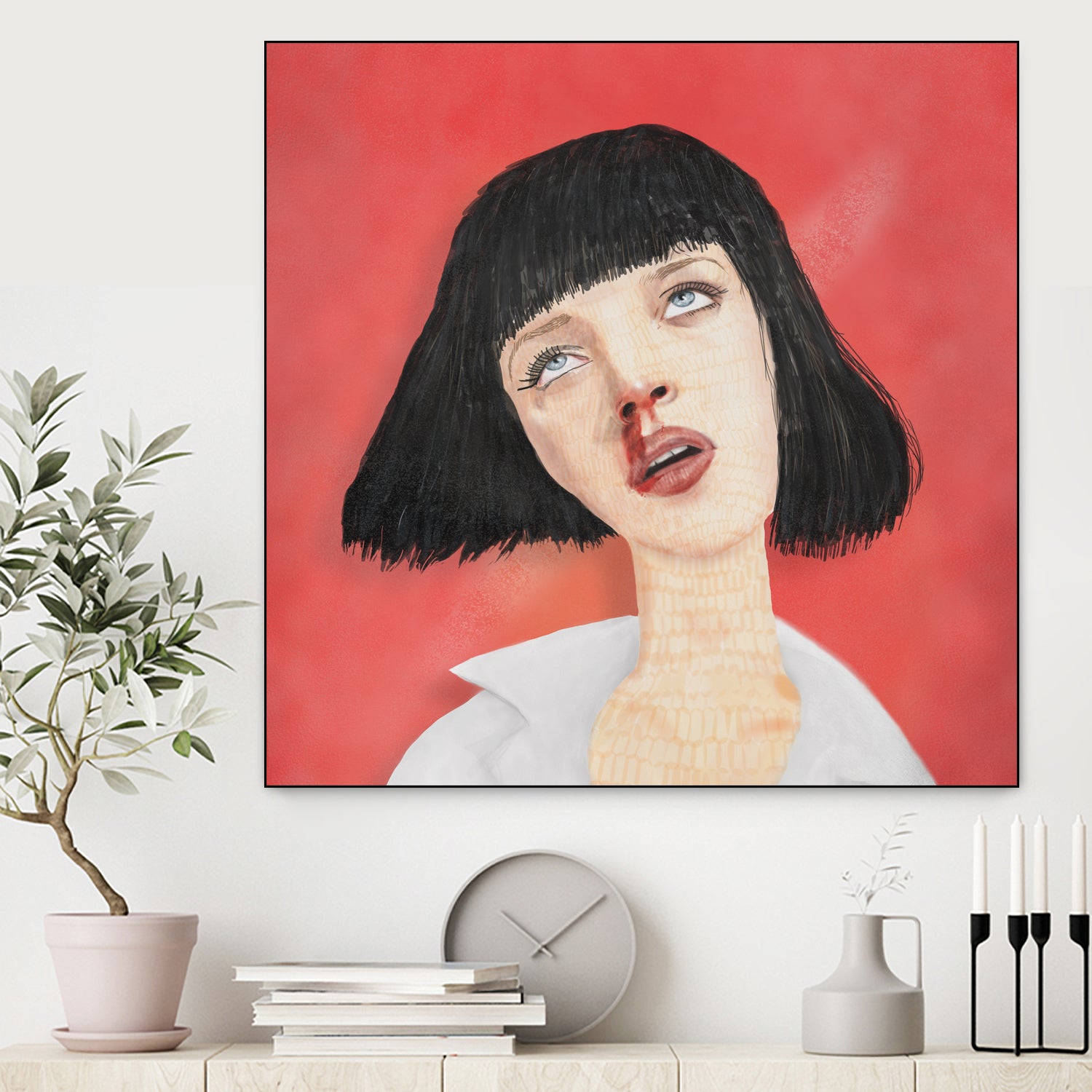 Ms. Wallace by Frida Freud on GIANT ART - red digital painting