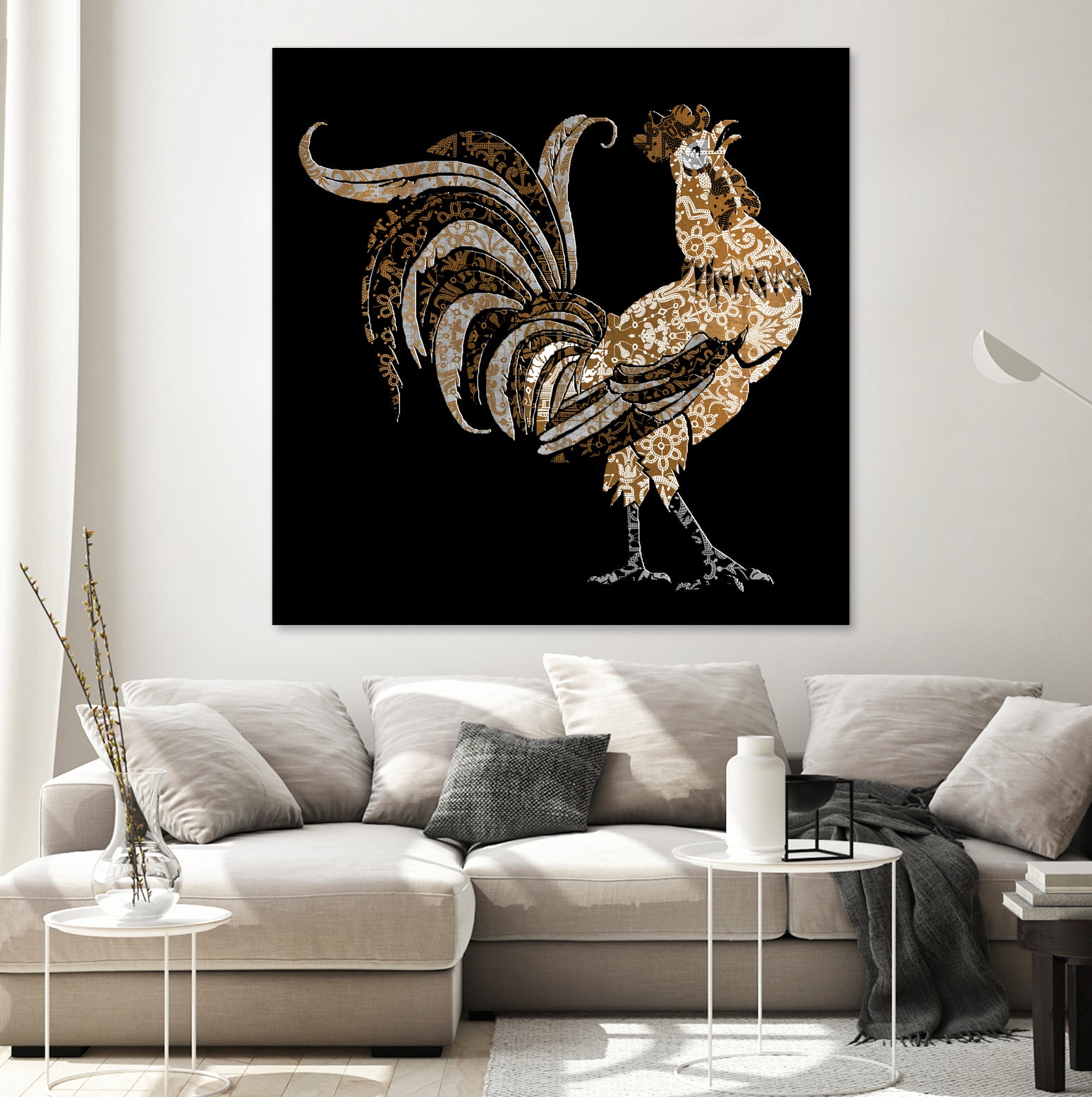 Le Coq Gaulois (The Gallic Rooster) by Diego Taborda on GIANT ART - white digital drawing