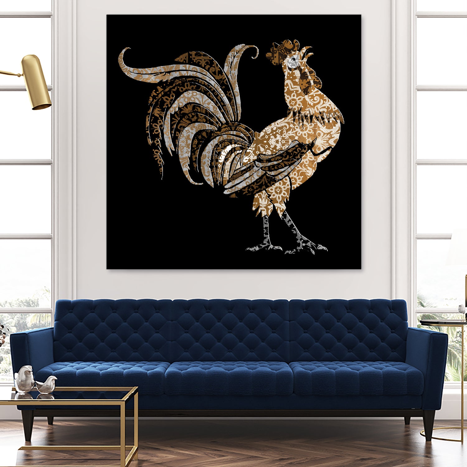 Le Coq Gaulois (The Gallic Rooster) by Diego Taborda on GIANT ART - white digital drawing