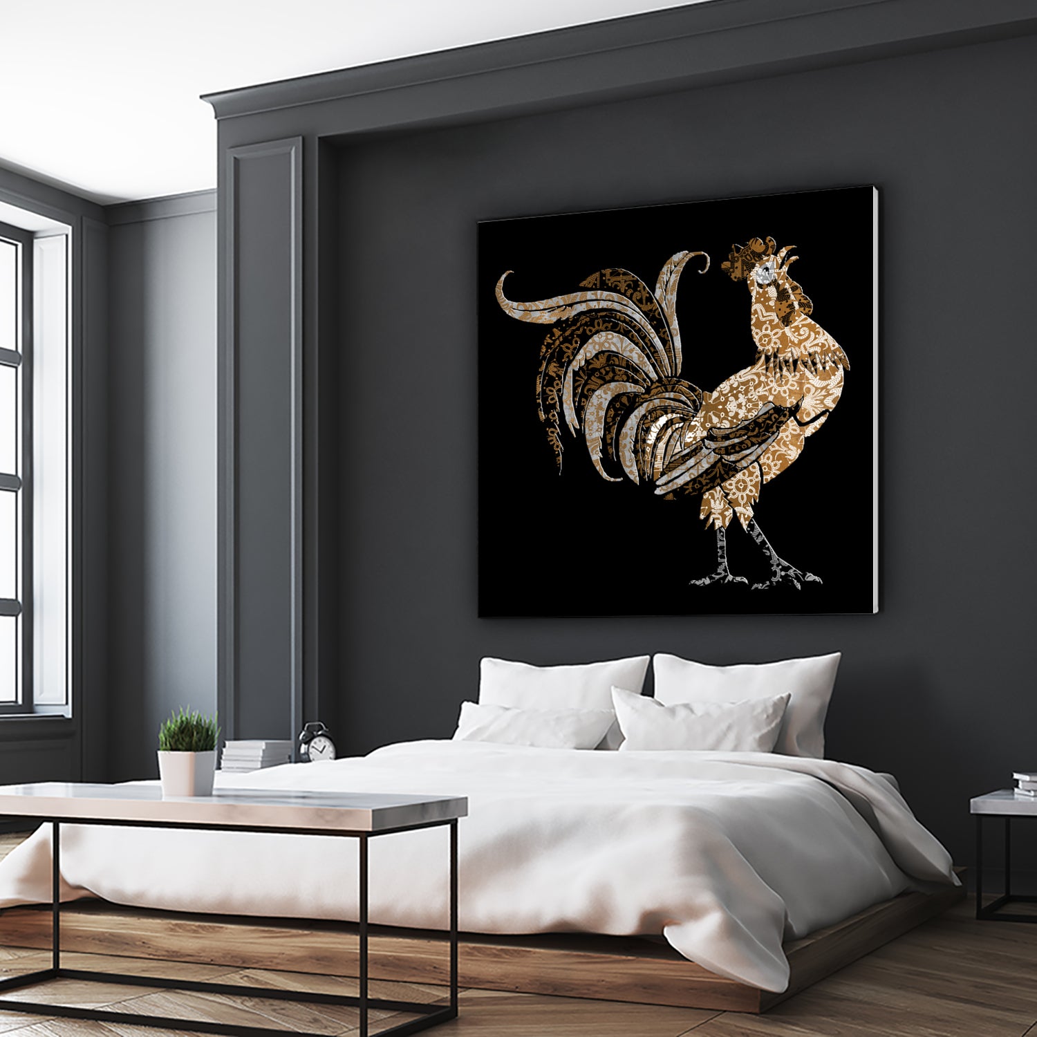 Le Coq Gaulois (The Gallic Rooster) by Diego Taborda on GIANT ART - white digital drawing