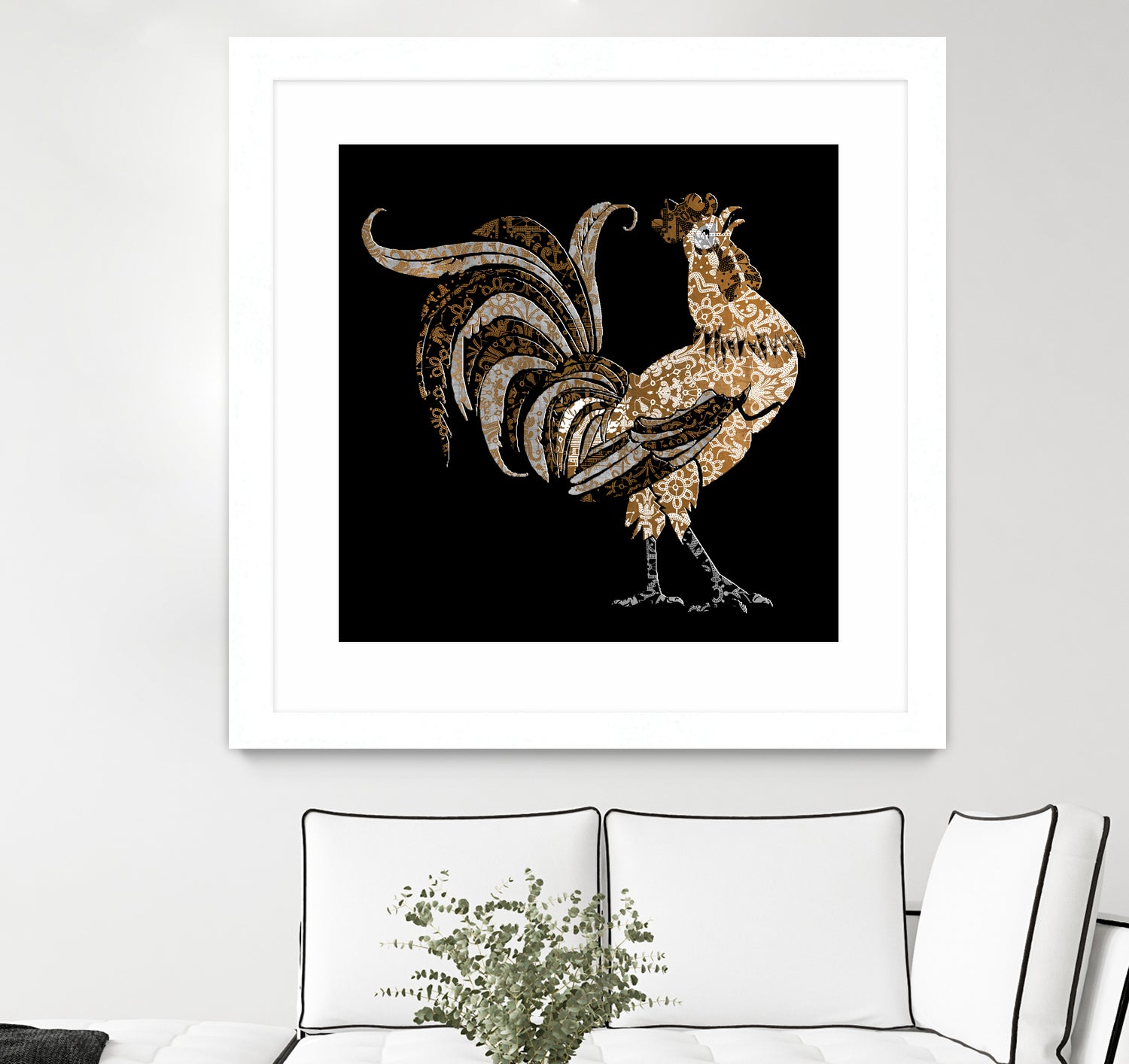 Le Coq Gaulois (The Gallic Rooster) by Diego Taborda on GIANT ART - white digital drawing