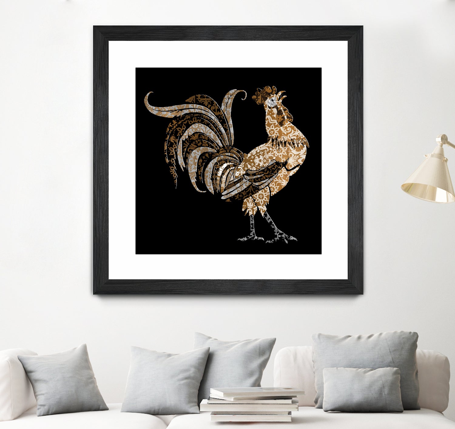 Le Coq Gaulois (The Gallic Rooster) by Diego Taborda on GIANT ART - white digital drawing