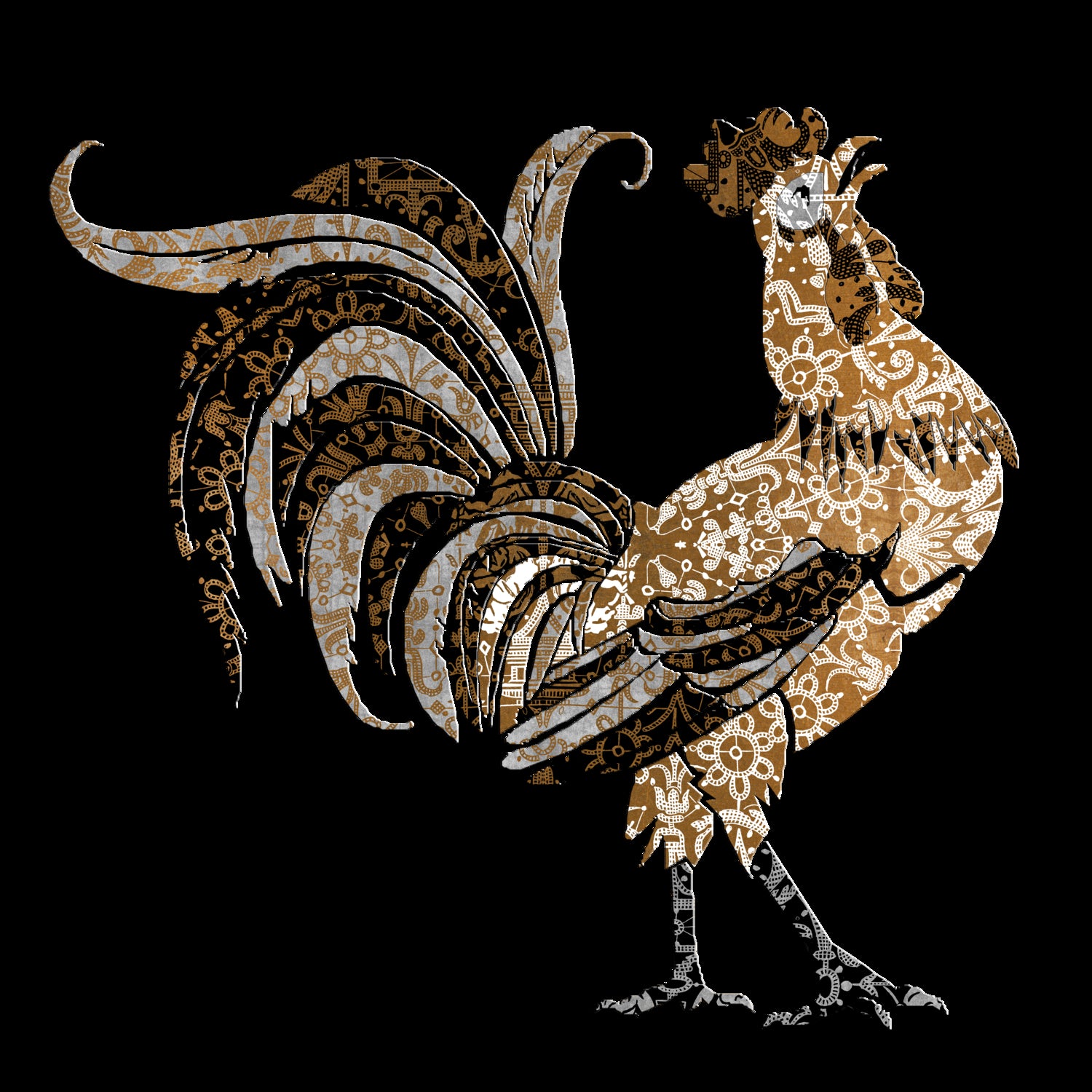 Le Coq Gaulois (The Gallic Rooster) by Diego Taborda on GIANT ART - white digital drawing