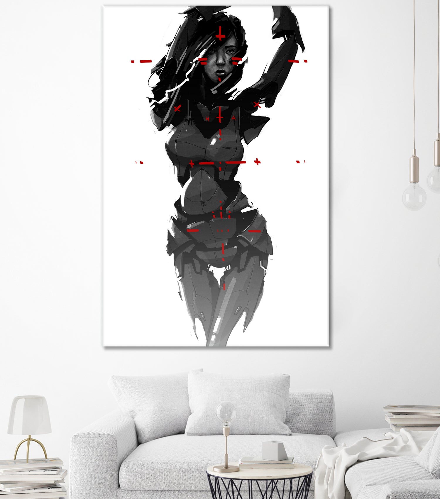 Robogirl by Kaloian Toshev on GIANT ART - black digital drawing