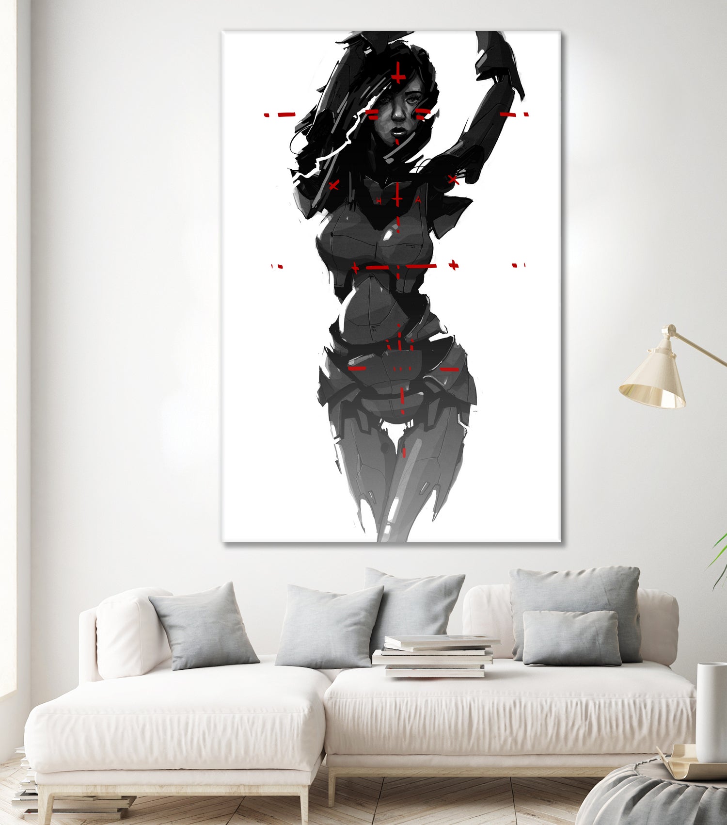 Robogirl by Kaloian Toshev on GIANT ART - black digital drawing