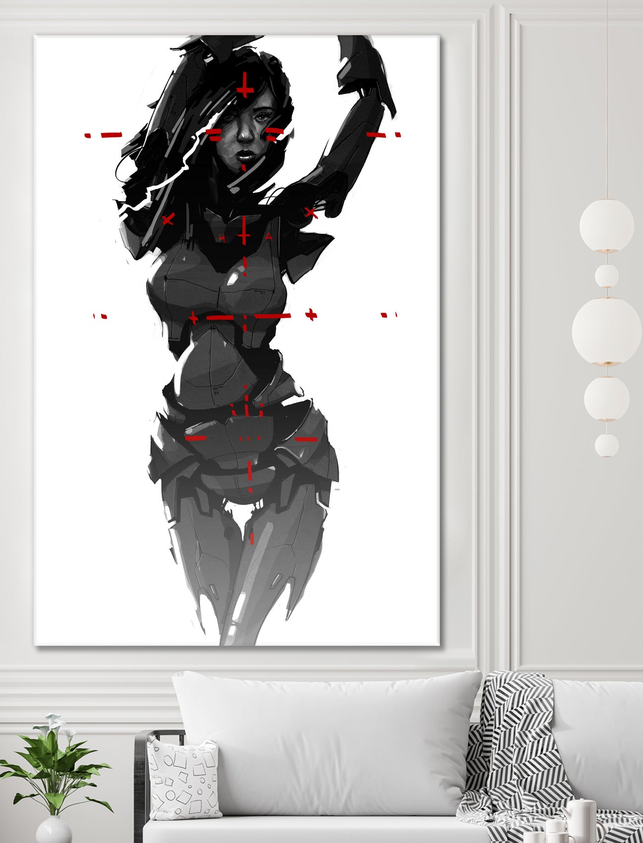 Robogirl by Kaloian Toshev on GIANT ART - black digital drawing