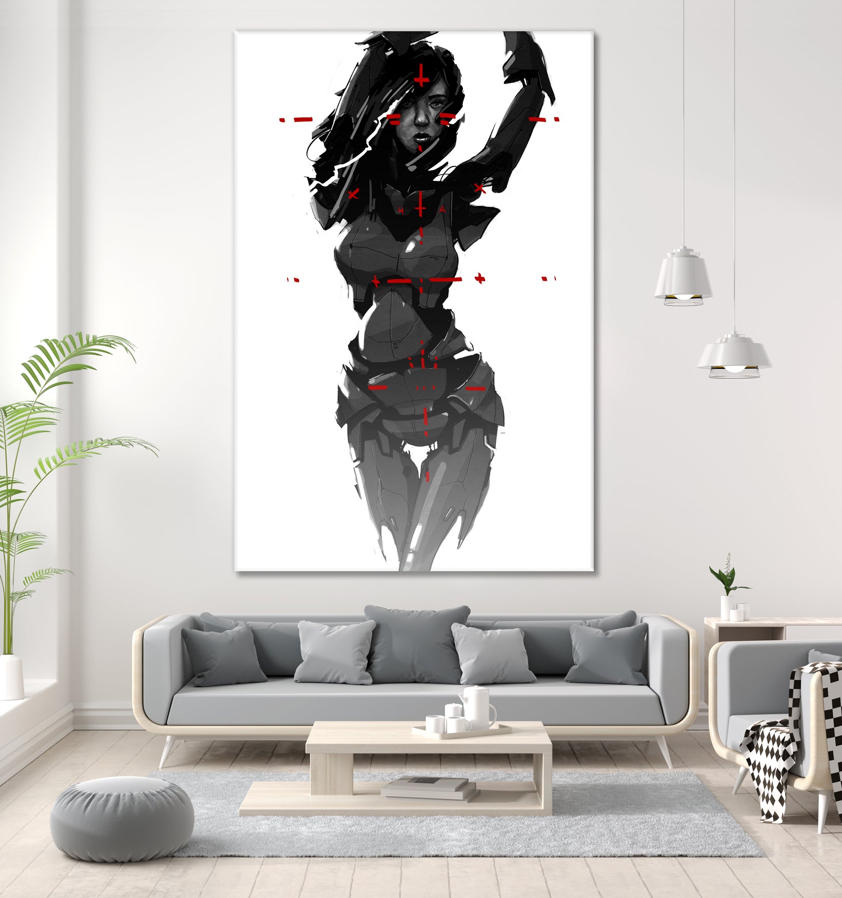 Robogirl by Kaloian Toshev on GIANT ART - black digital drawing