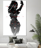 Robogirl by Kaloian Toshev on GIANT ART - black digital drawing