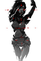 Robogirl by Kaloian Toshev on GIANT ART - black digital drawing