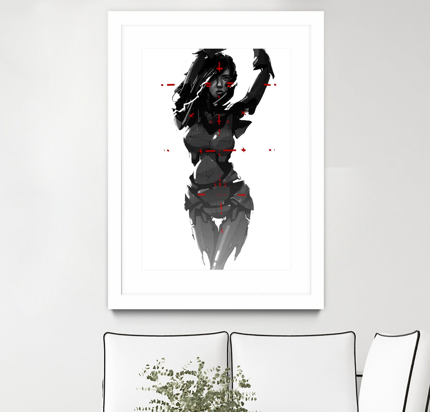 Robogirl by Kaloian Toshev on GIANT ART - black digital drawing