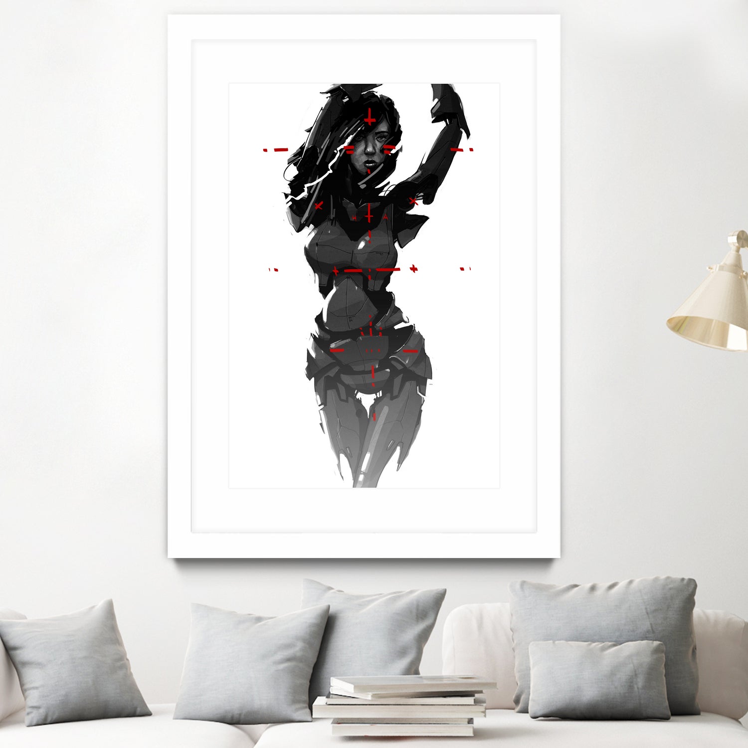 Robogirl by Kaloian Toshev on GIANT ART - black digital drawing