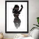 Robogirl by Kaloian Toshev on GIANT ART - black digital drawing