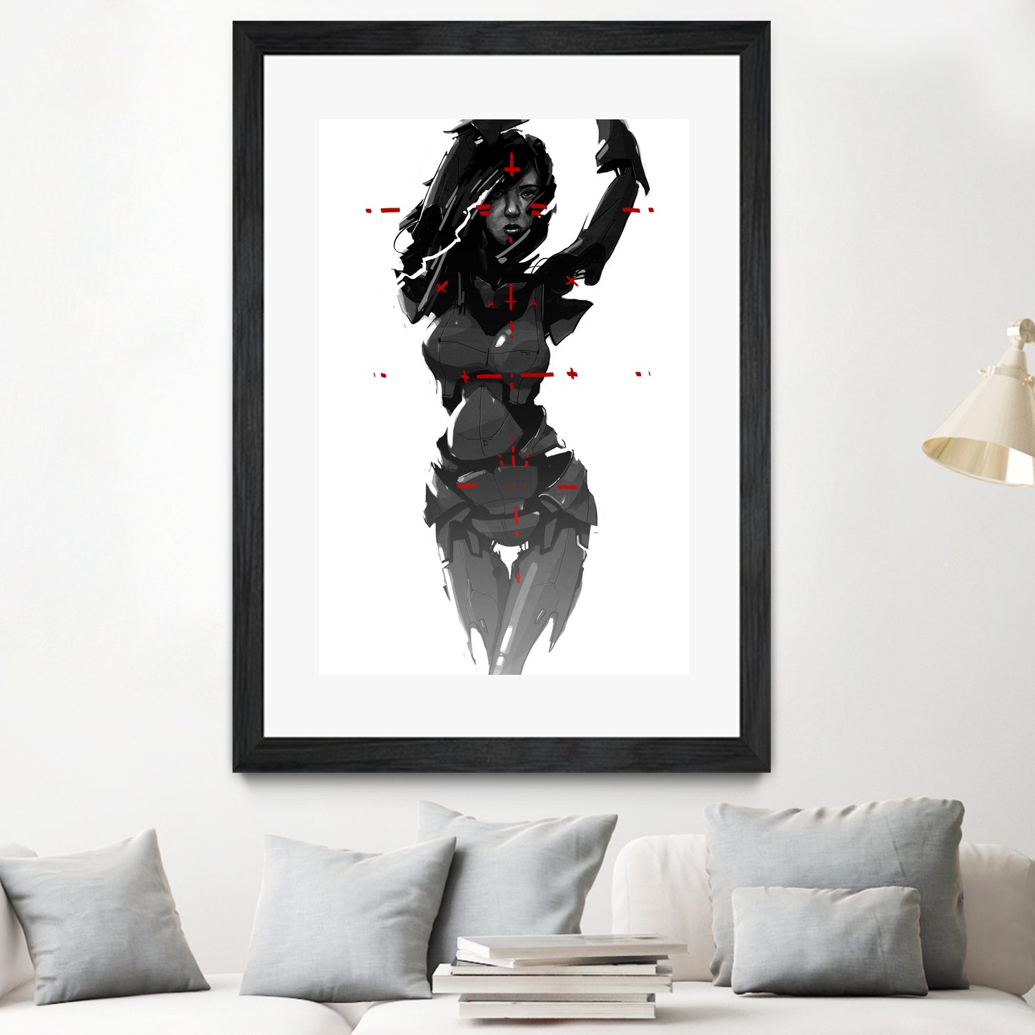 Robogirl by Kaloian Toshev on GIANT ART - black digital drawing