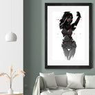 Robogirl by Kaloian Toshev on GIANT ART - black digital drawing