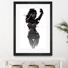 Robogirl by Kaloian Toshev on GIANT ART - black digital drawing