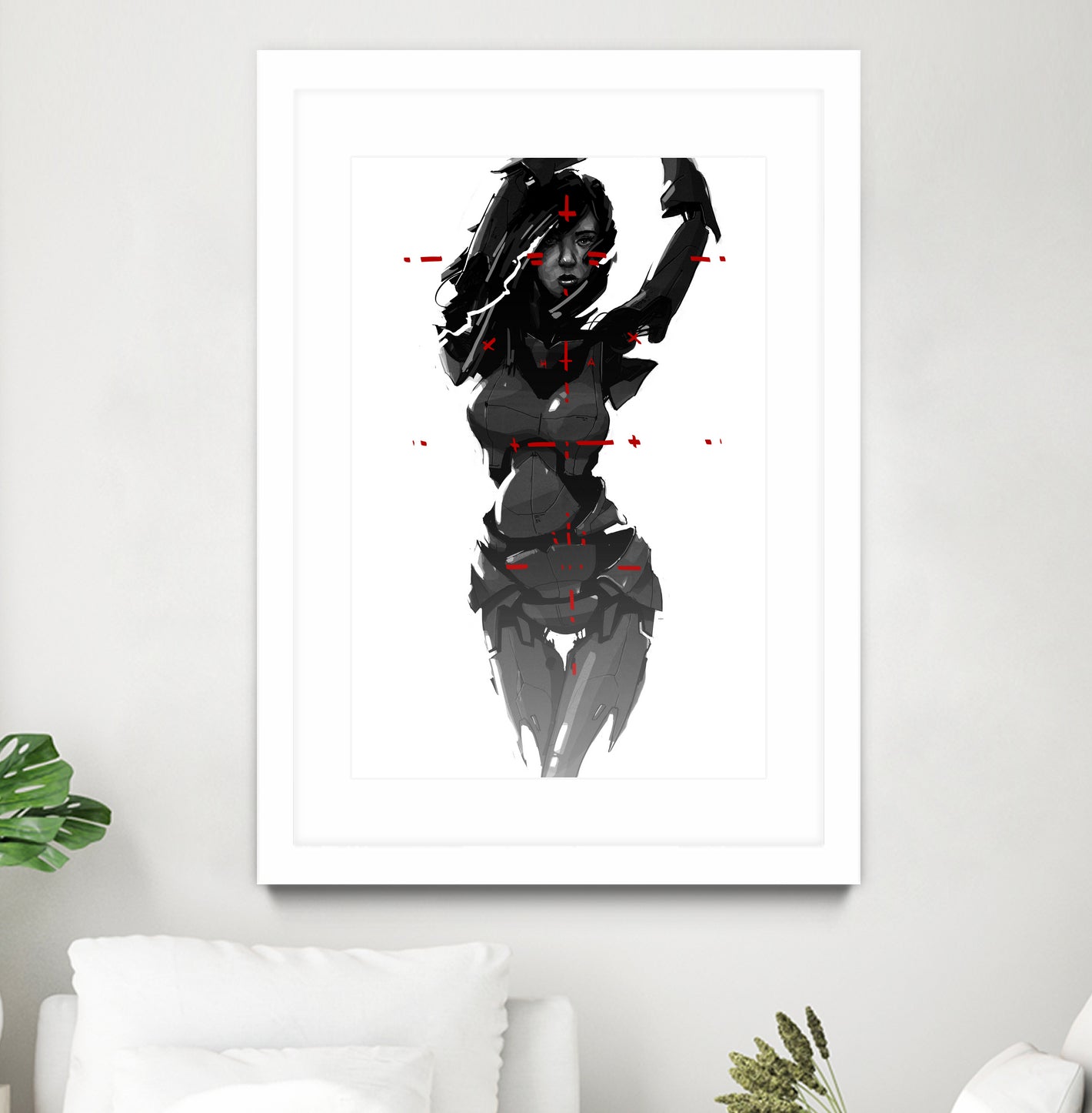 Robogirl by Kaloian Toshev on GIANT ART - black digital drawing