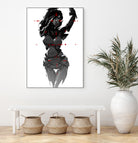 Robogirl by Kaloian Toshev on GIANT ART - black digital drawing