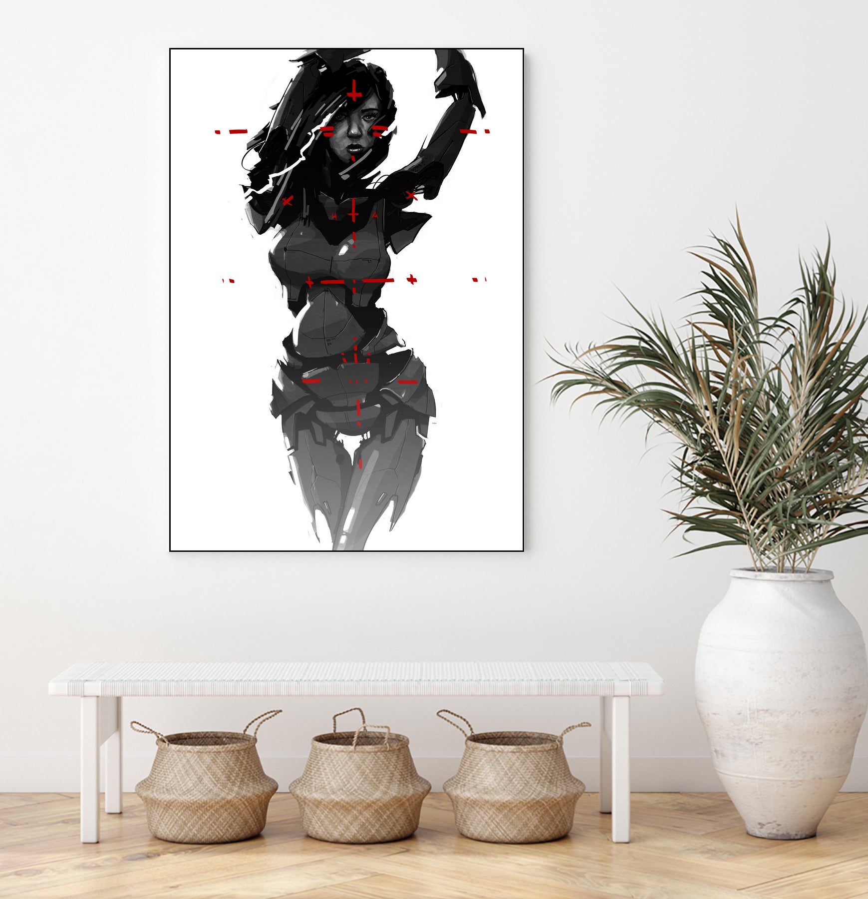 Robogirl by Kaloian Toshev on GIANT ART - black digital drawing