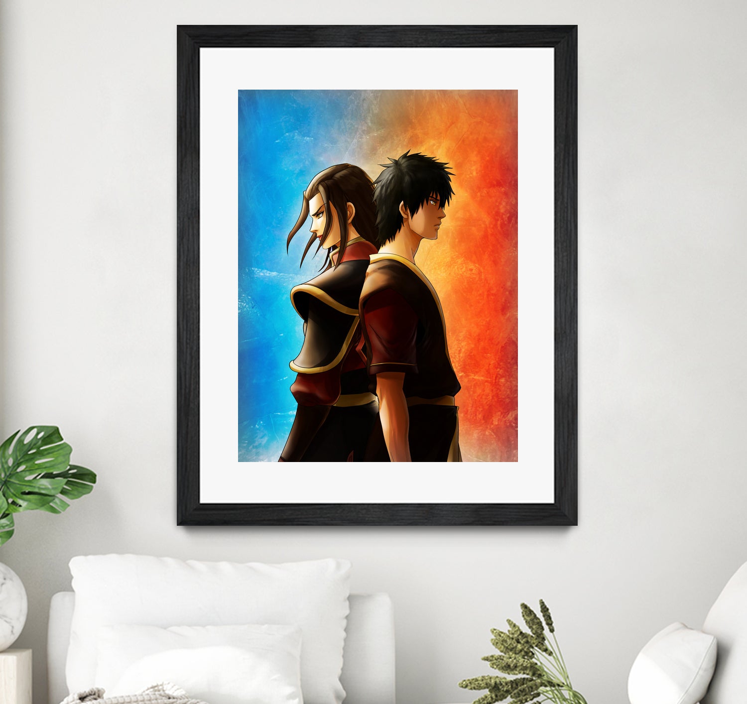 Azula Zuko Artwork by MCAshe 24 on GIANT ART - orange digital painting