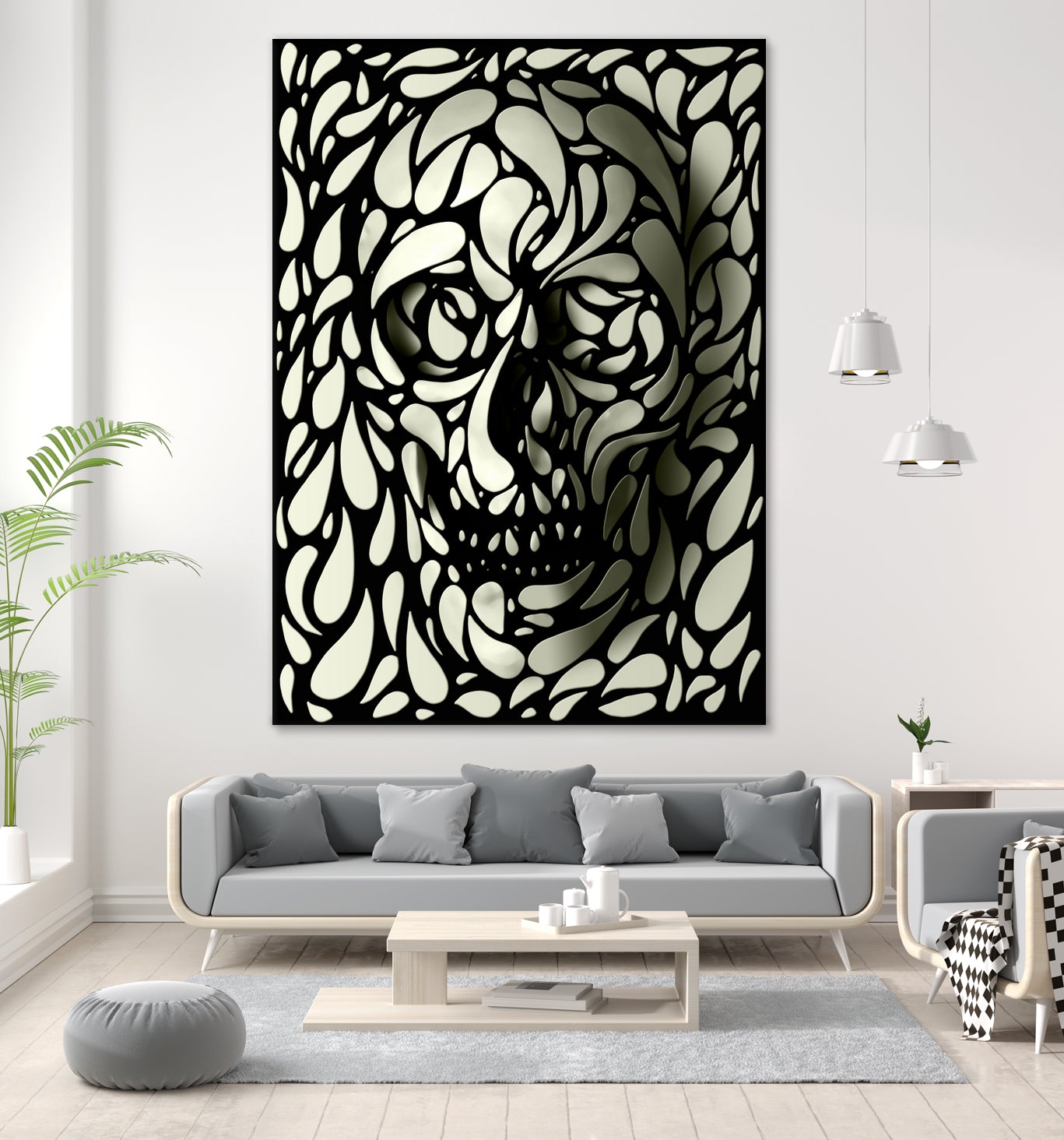 Skull 4 by Ali Gulec on GIANT ART - black digital drawing