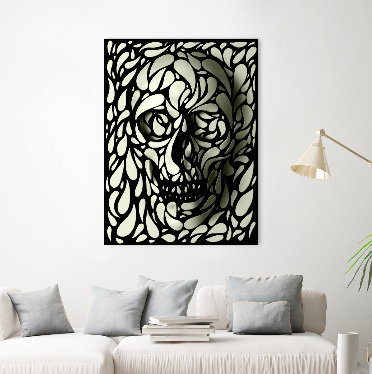 Skull 4 by Ali Gulec on GIANT ART - black digital drawing