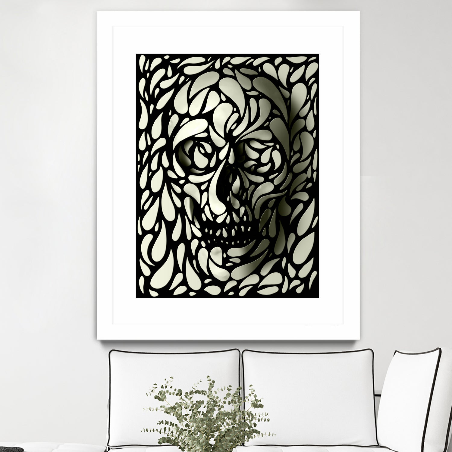 Skull 4 by Ali Gulec on GIANT ART - black digital drawing