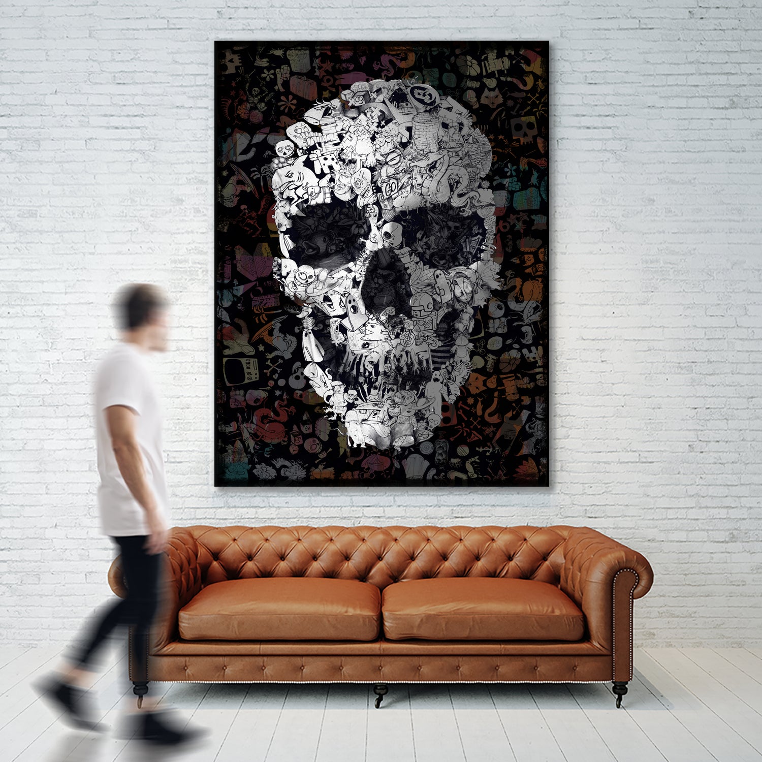 Doodle Skull by Ali Gulec on GIANT ART - digital drawing