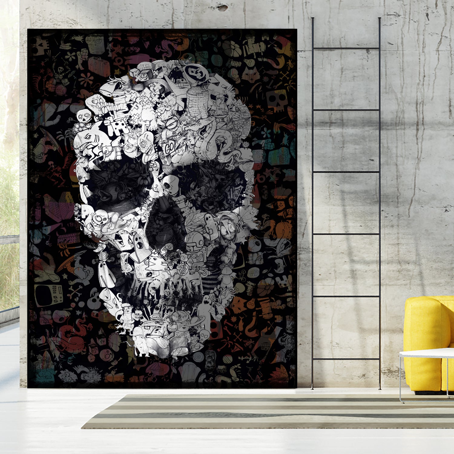 Doodle Skull by Ali Gulec on GIANT ART - digital drawing