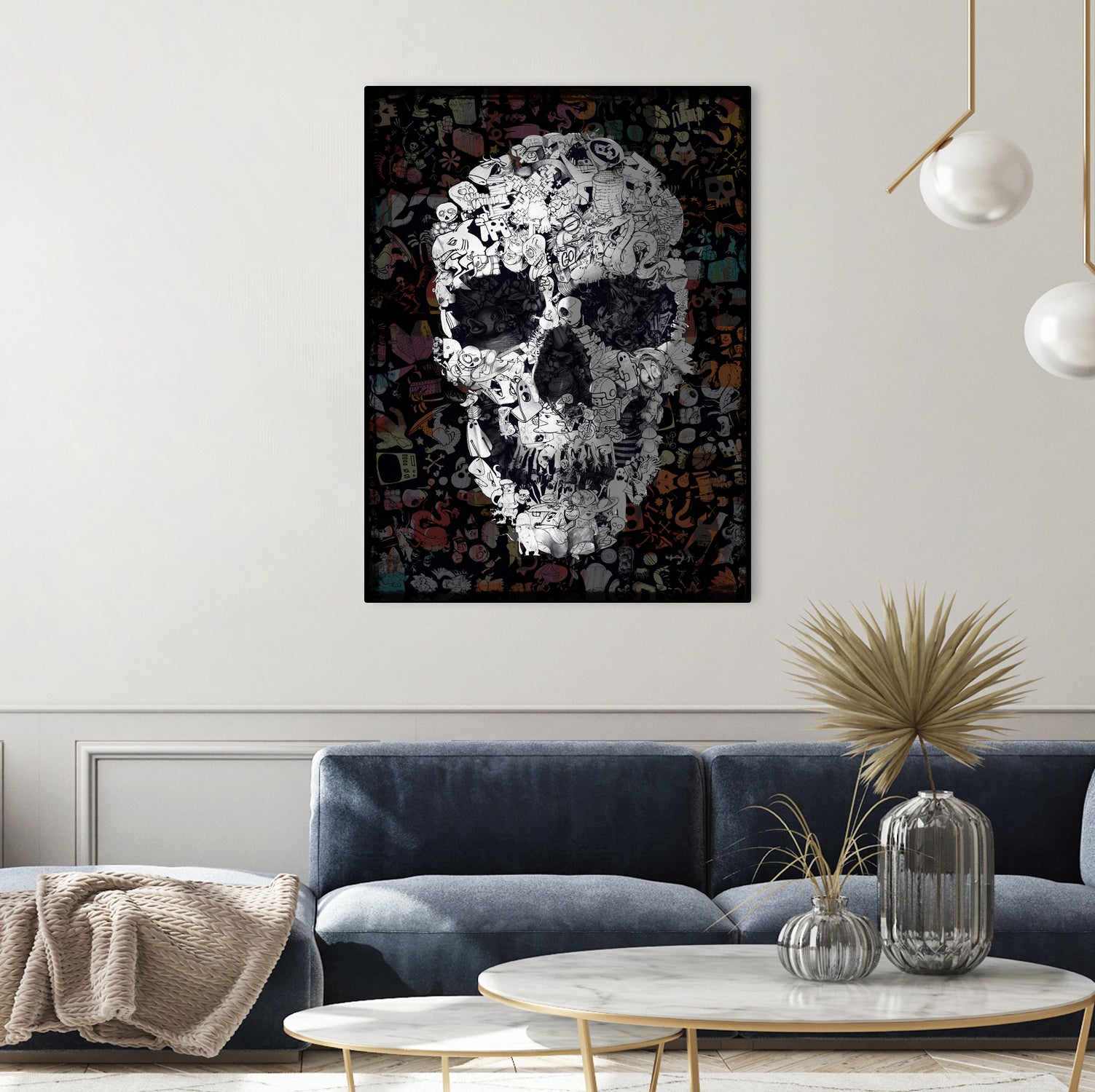 Doodle Skull by Ali Gulec on GIANT ART - digital drawing