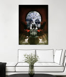 Room Skull by Ali Gulec on GIANT ART - white photo manipulation