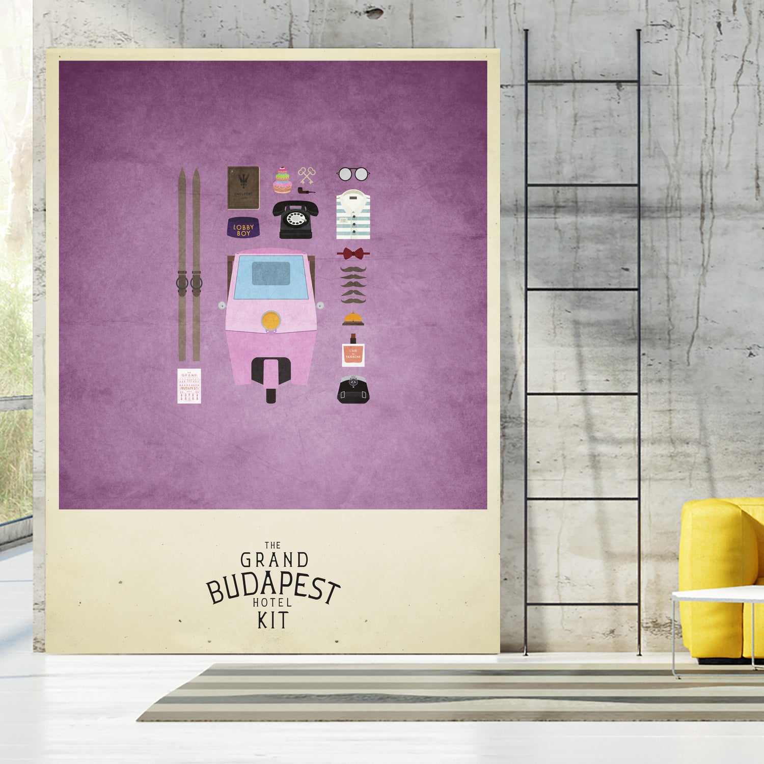 The Grand Budapest Hotel Kit by A F on GIANT ART - pink typography