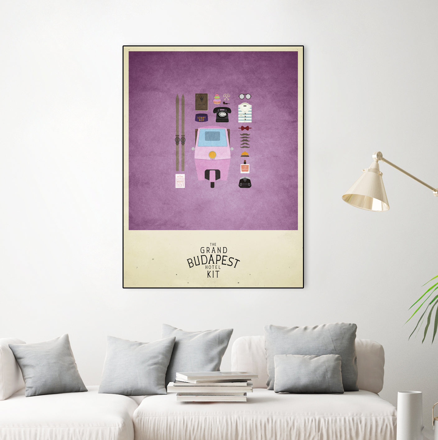 The Grand Budapest Hotel Kit by A F on GIANT ART - pink typography