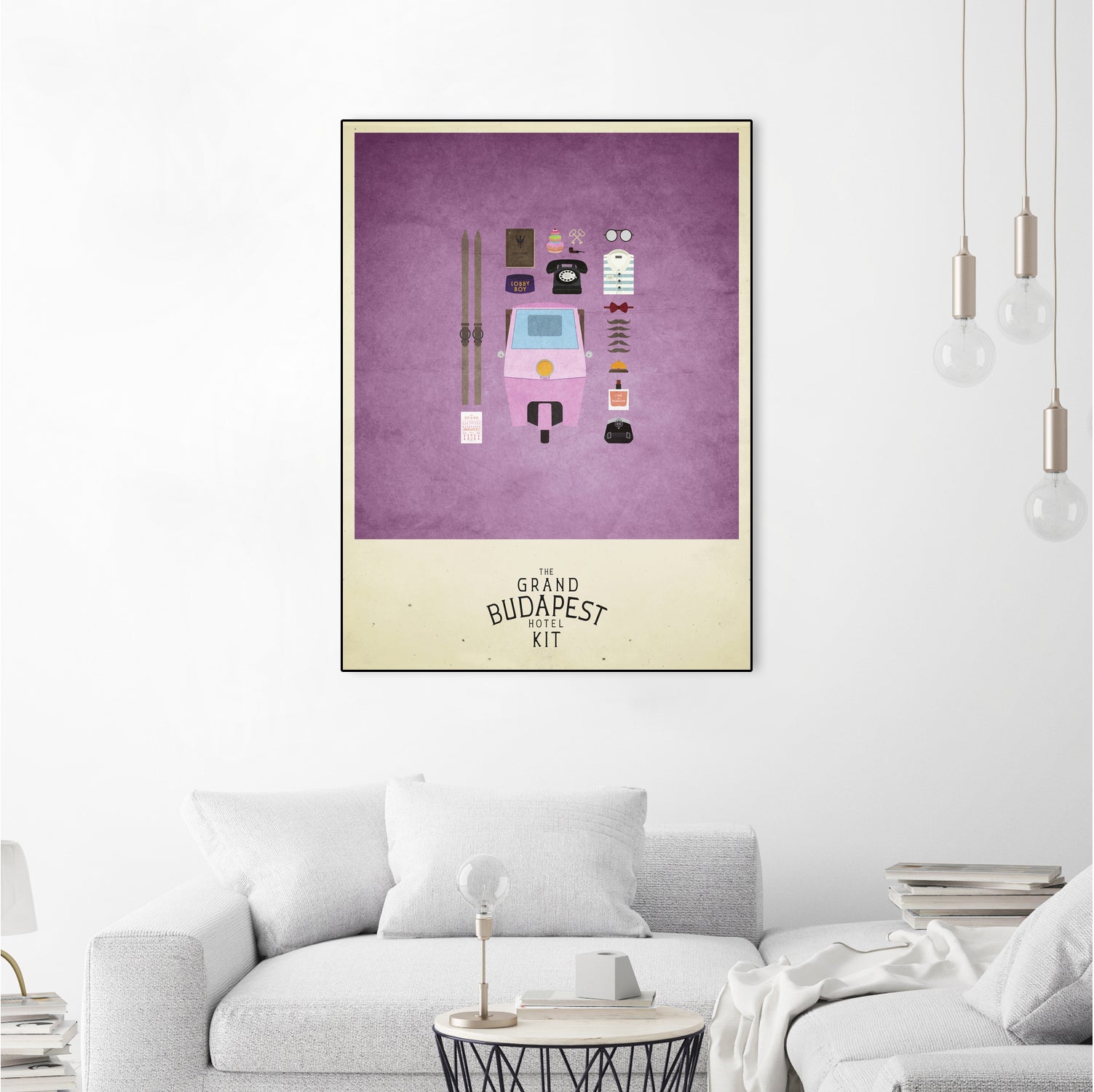 The Grand Budapest Hotel Kit by A F on GIANT ART - pink typography