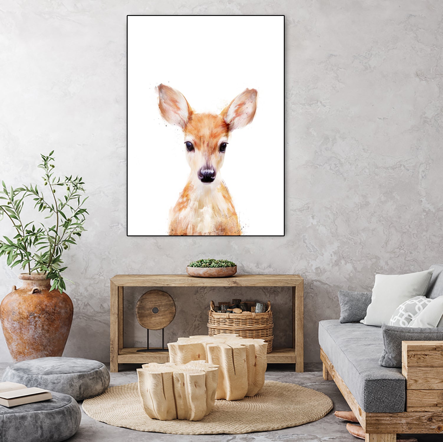 Little Deer by Amy Hamilton on GIANT ART - digital painting