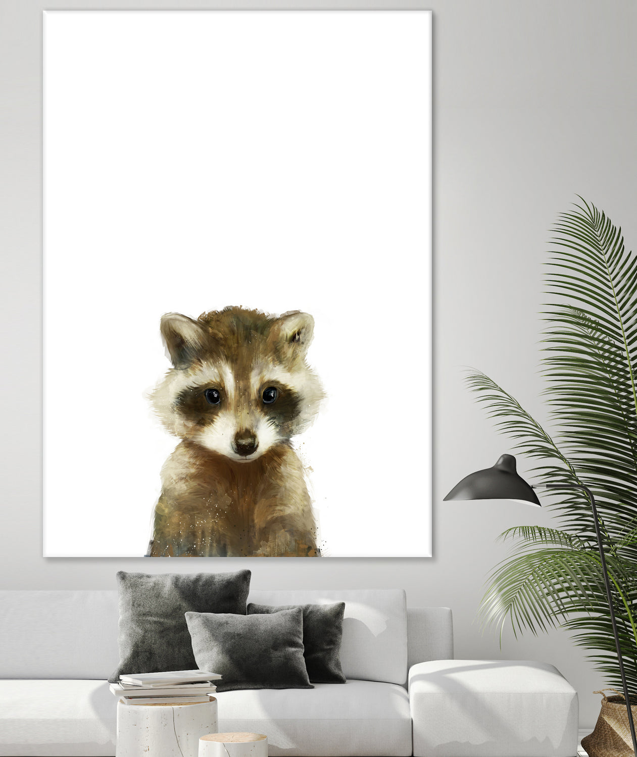 Little Raccoon by Amy Hamilton on GIANT ART - digital painting