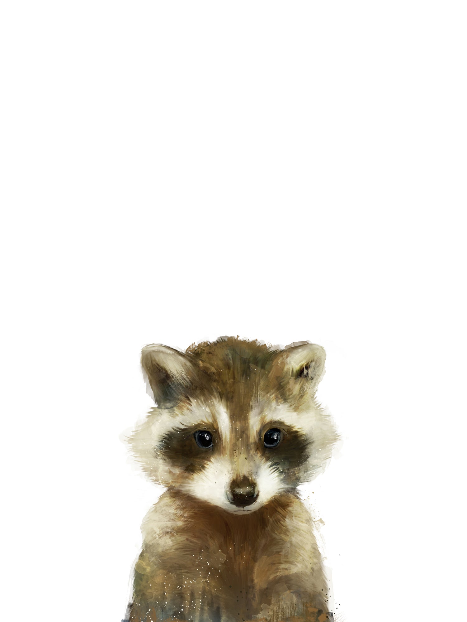 Little Raccoon by Amy Hamilton on GIANT ART - digital painting