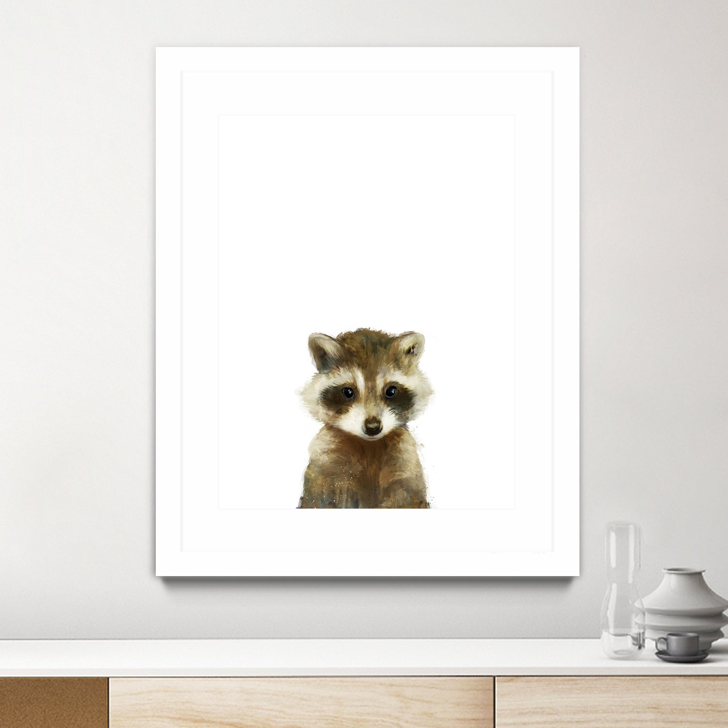 Little Raccoon by Amy Hamilton on GIANT ART - digital painting