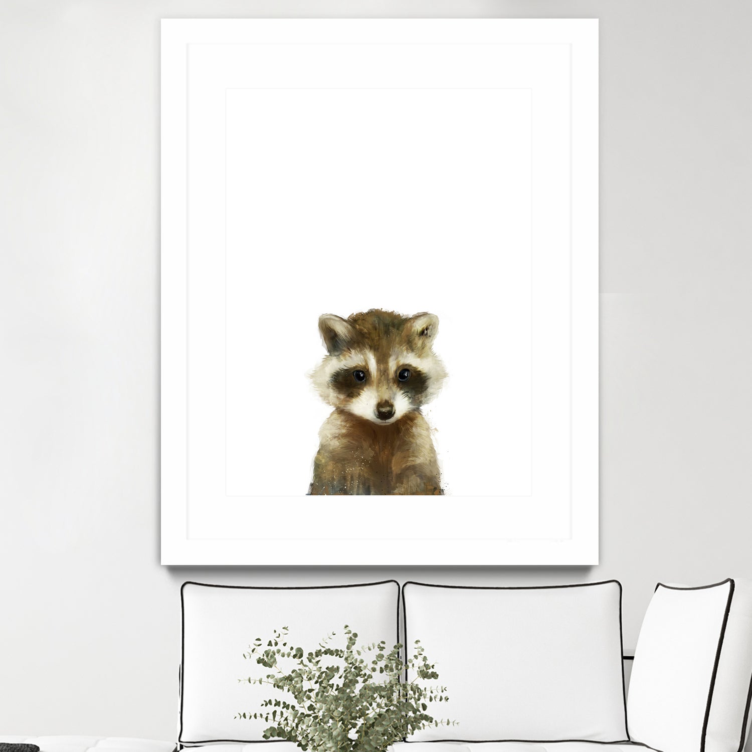 Little Raccoon by Amy Hamilton on GIANT ART - digital painting